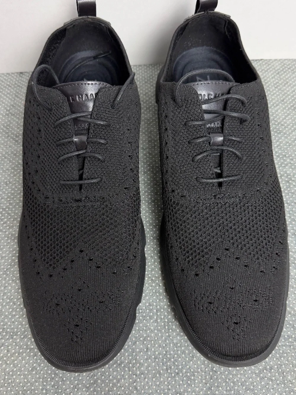 Cole Haan ZERØGRAND Stitchlite Black Knit Sneakers Men's Size 13